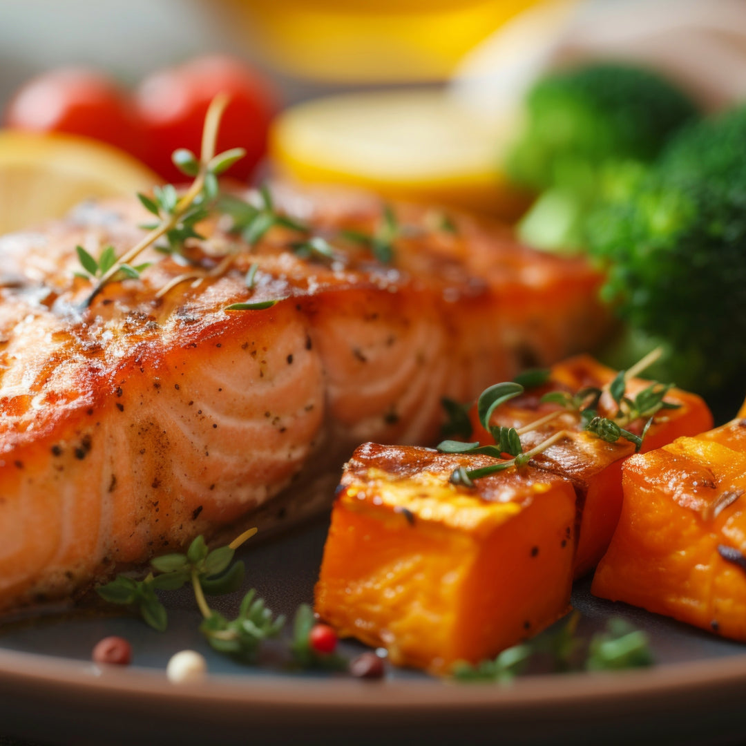 Salmon and Sweet Potato Bowl